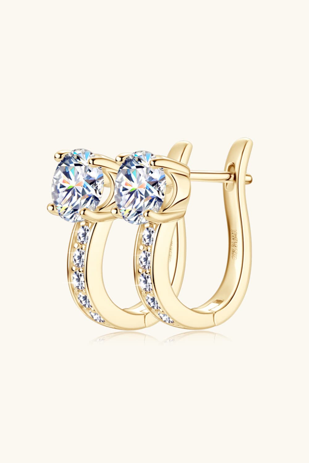 2 Carat Moissanite 925 Sterling Silver Earrings - KRE Prime Deals