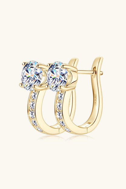 2 Carat Moissanite 925 Sterling Silver Earrings - KRE Prime Deals