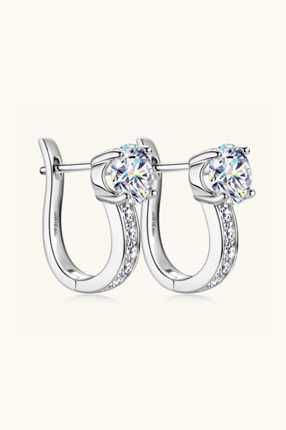 2 Carat Moissanite 925 Sterling Silver Earrings - KRE Prime Deals