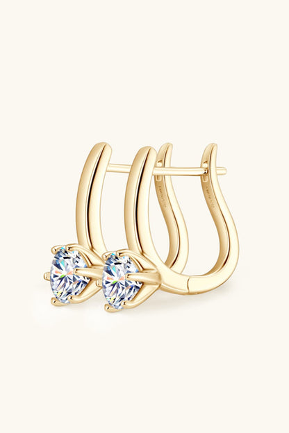 2 Carat Moissanite 925 Sterling Silver Earrings - KRE Prime Deals