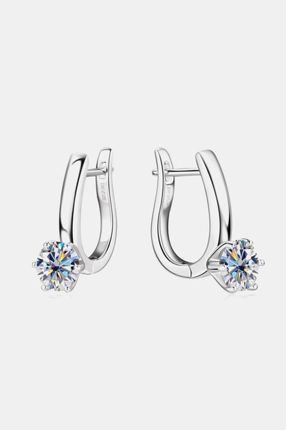 2 Carat Moissanite 925 Sterling Silver Earrings - KRE Prime Deals