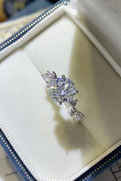 2 Carat Moissanite 925 Sterling Silver Ring - KRE Prime Deals