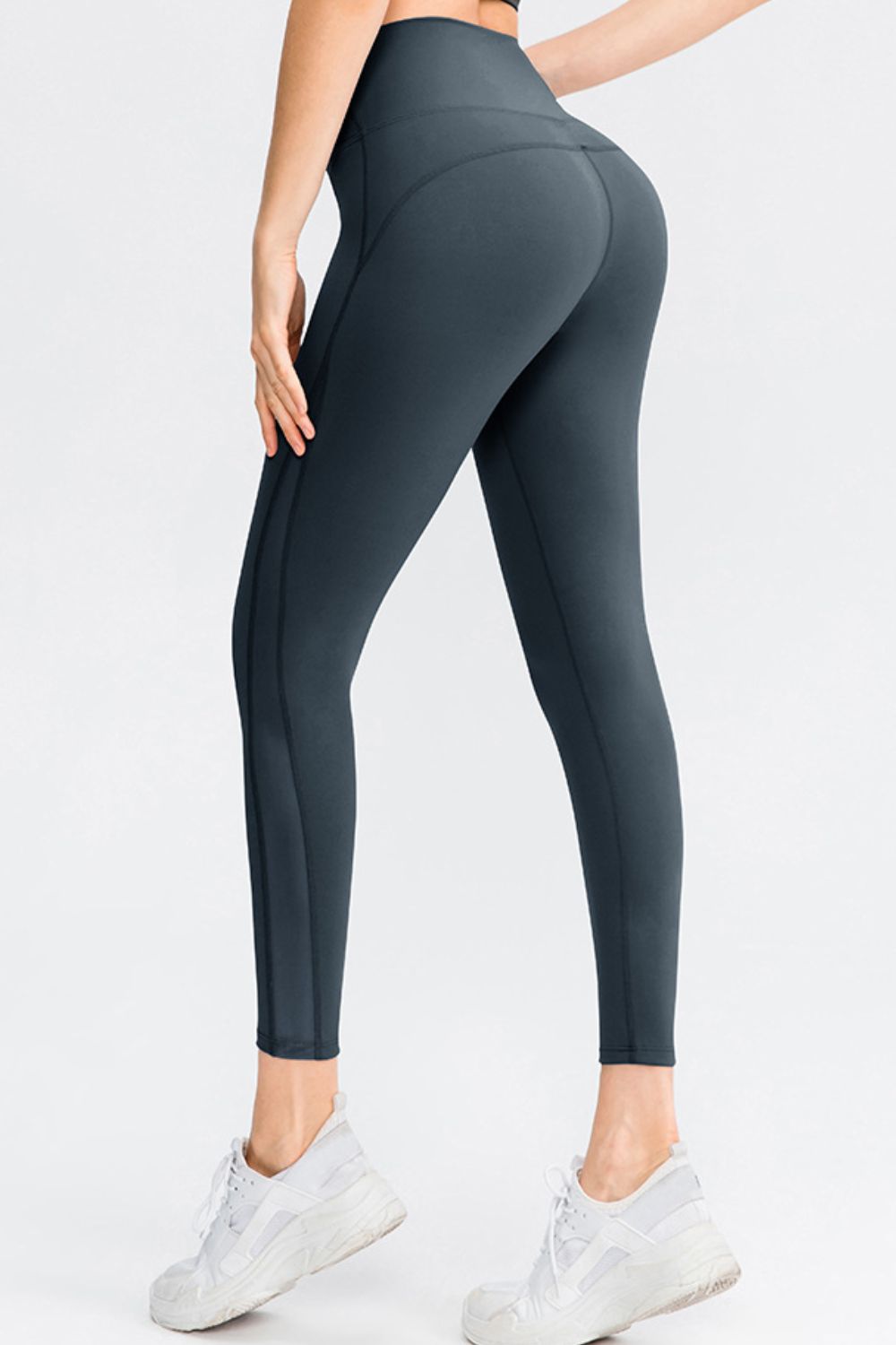 Wide Waistband Slim Fit Long Sports Pants - KRE Prime Deals