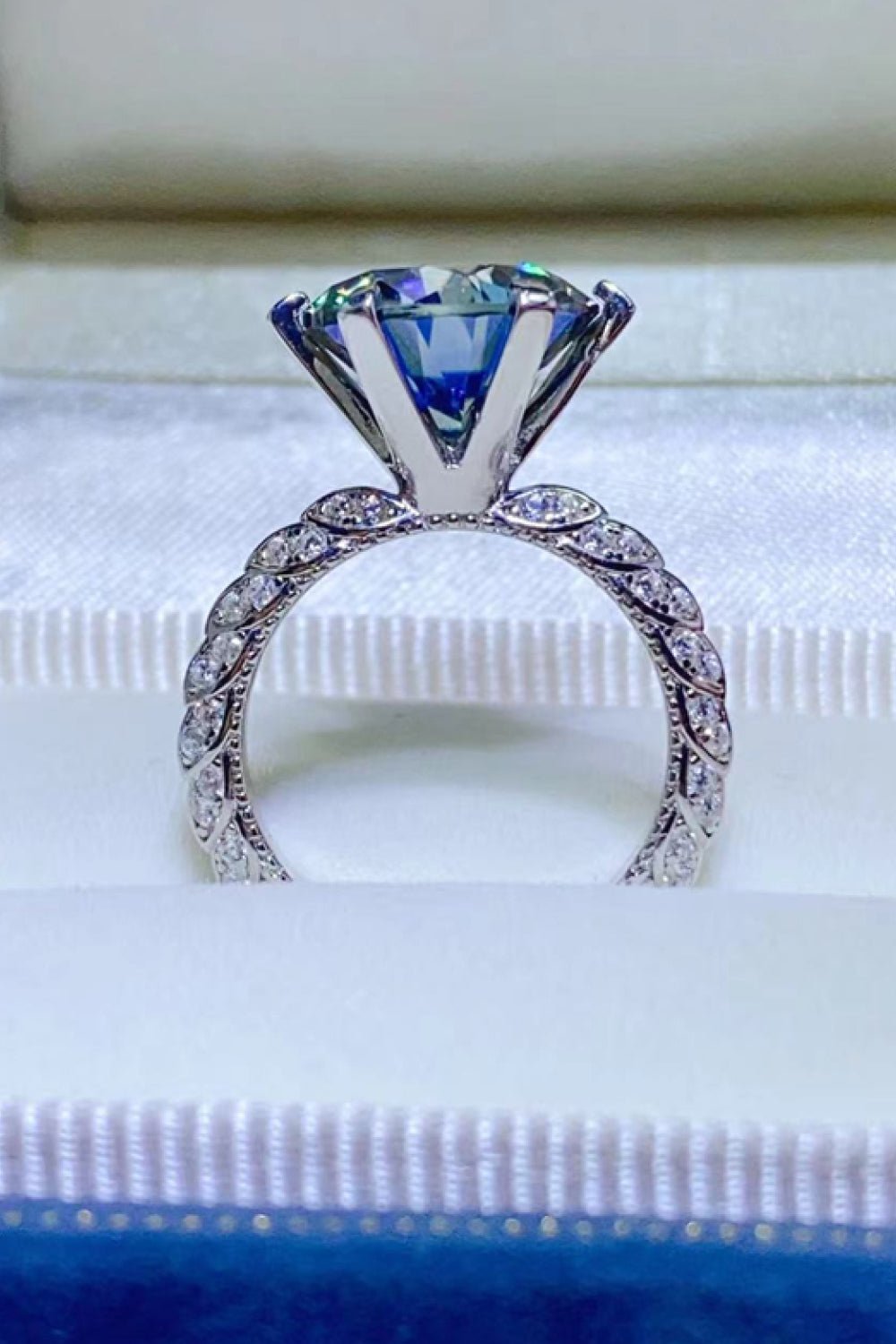 5 Carat Moissanite 925 Sterling Silver Ring - KRE Prime Deals