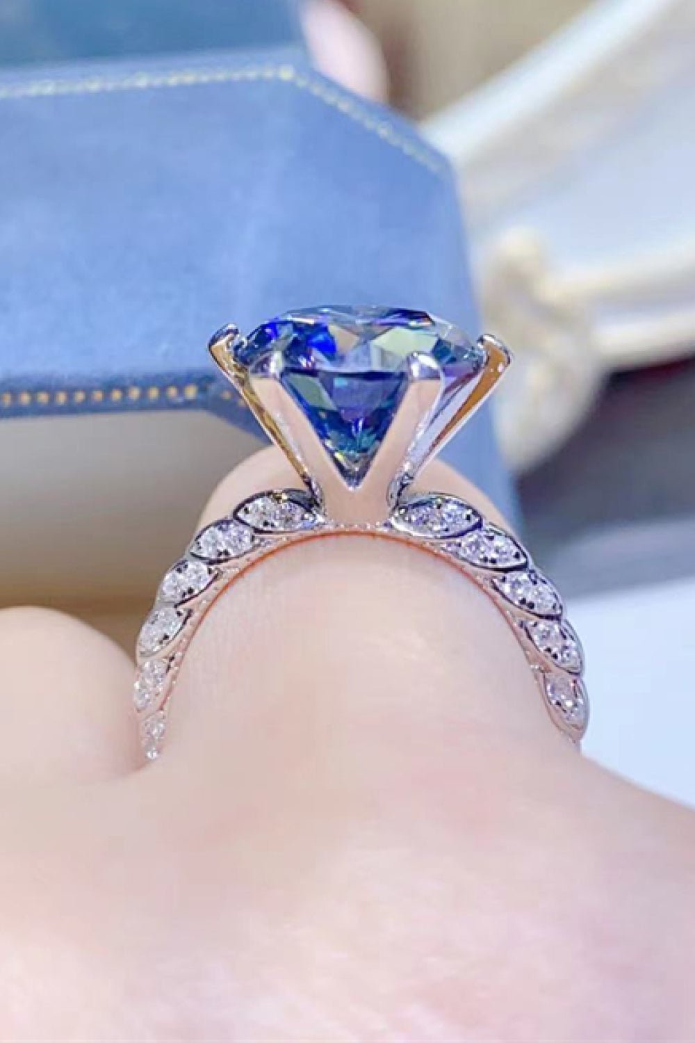 5 Carat Moissanite 925 Sterling Silver Ring - KRE Prime Deals