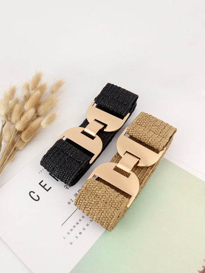 Alloy Buckle Elastic Belt - KRE Prime Deals