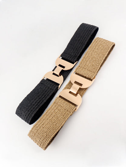 Alloy Buckle Elastic Belt - KRE Prime Deals