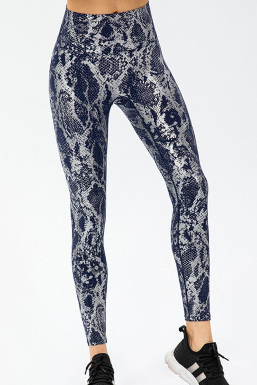 Animal Print Slim Fit Wide Waistband Long Sports Pants - KRE Prime Deals