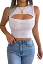 Cutout Sleeveless Knit Top - KRE Prime Deals