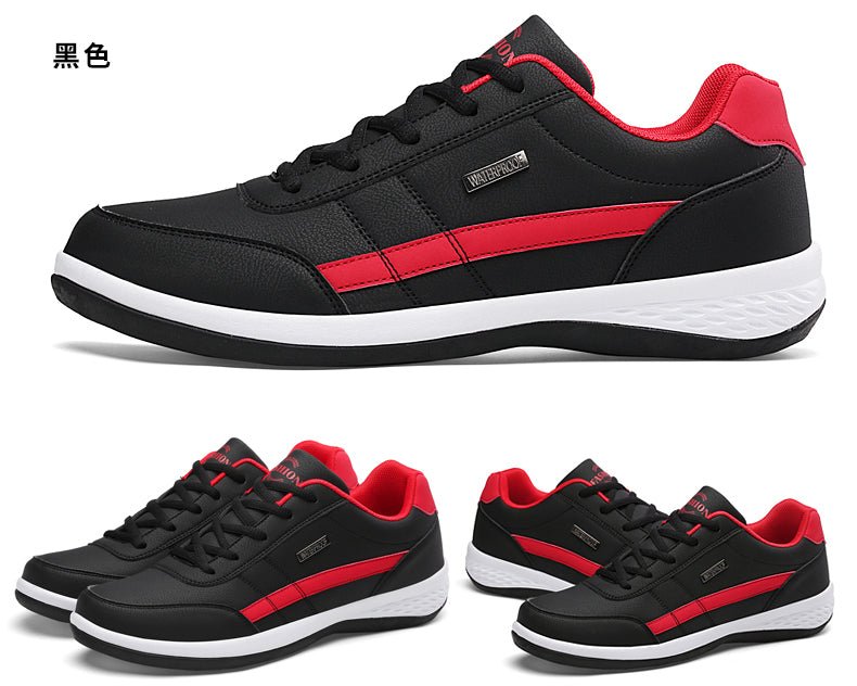 KRE Prime Men Leather Casual Italian Breathable Sneakers Shoes - KRE Prime