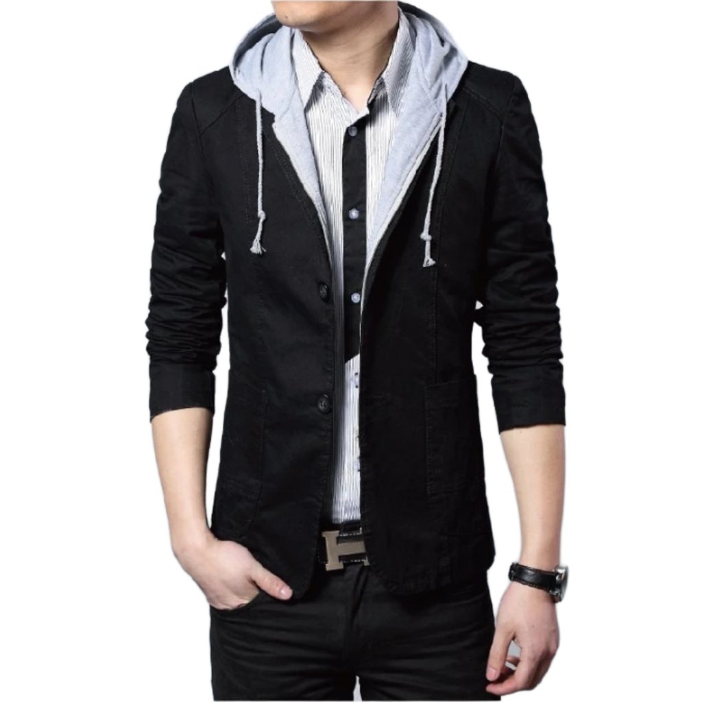 KRE Prime Men Street Style Hooded Blazer - KRE Prime
