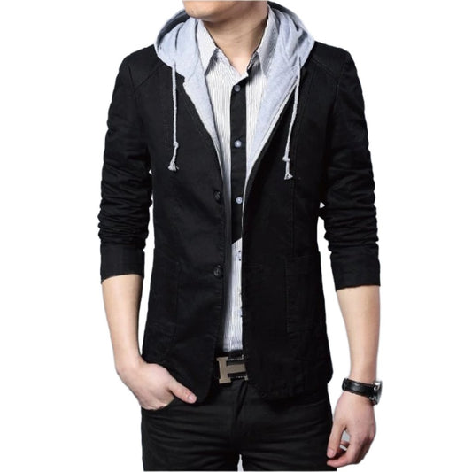 KRE Prime Men Street Style Hooded Blazer - KRE Prime
