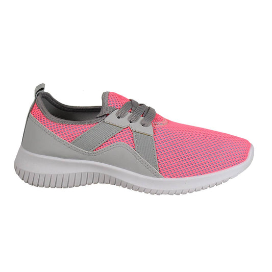 KRE Prime Womens Mesh Track Sneakers - Black - KRE Prime