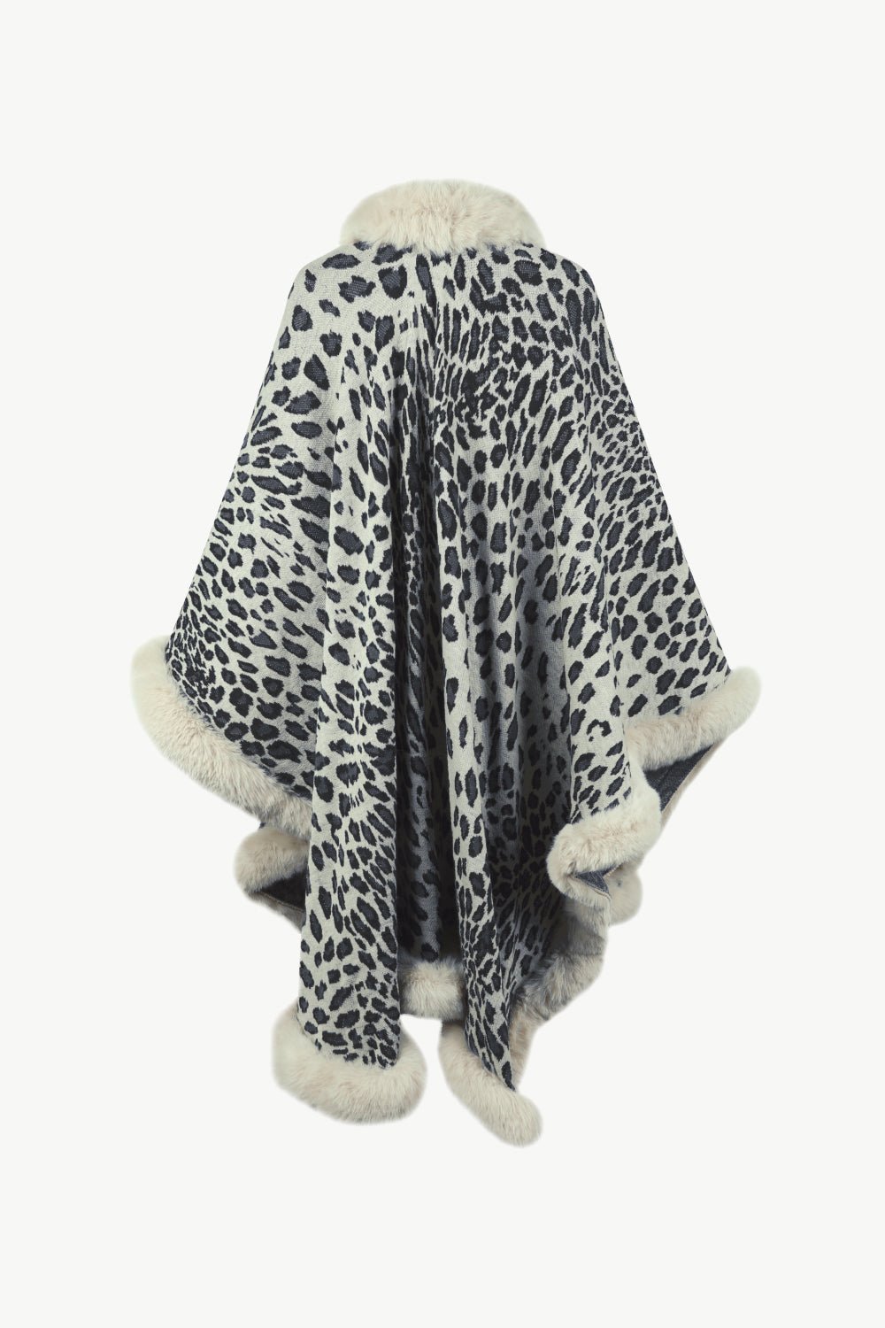 Leopard Open Front Poncho - KRE Prime Deals