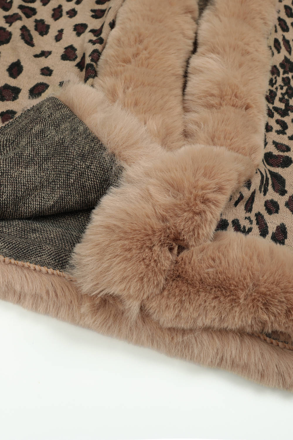 Leopard Open Front Poncho - KRE Prime Deals
