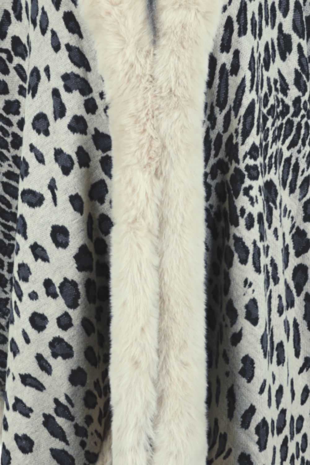 Leopard Open Front Poncho - KRE Prime Deals