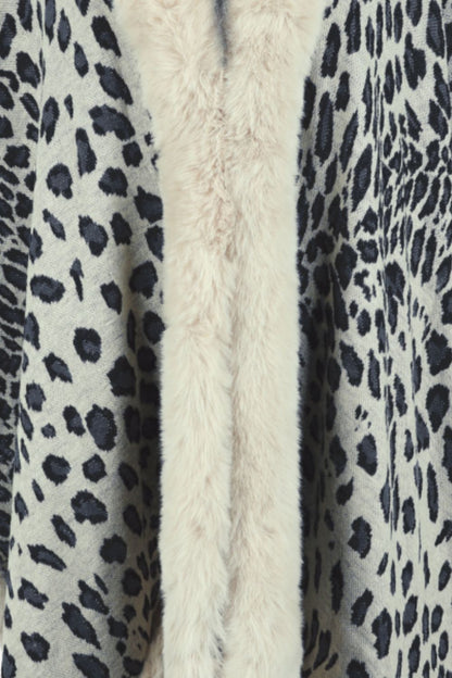 Leopard Open Front Poncho - KRE Prime Deals