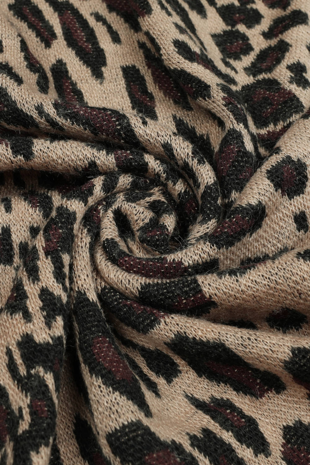 Leopard Open Front Poncho - KRE Prime Deals