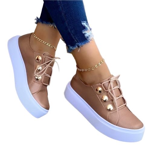 Light Breathable Casual Female Flat Shoes Black/White/Gold/Rose Gold - KRE Prime Deals