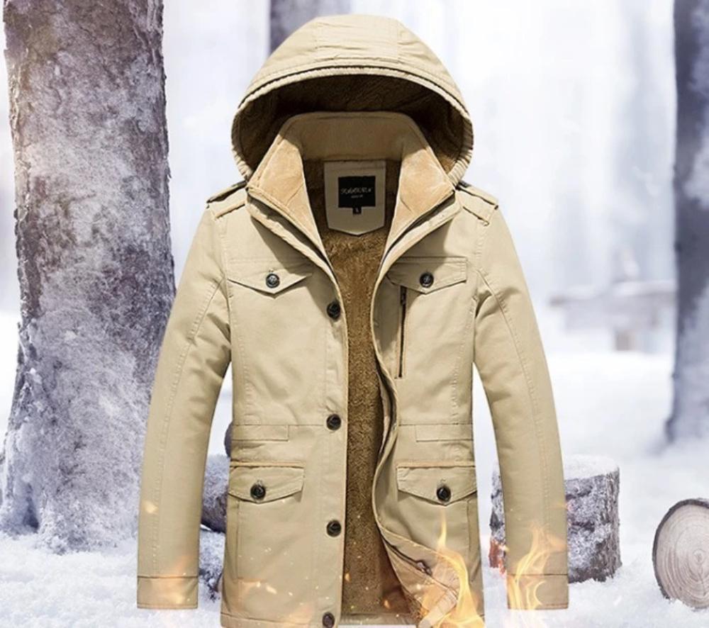 Mens Hooded Military Style Coat - KRE Prime Deals