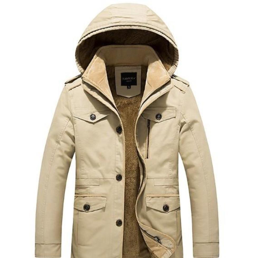 Mens Hooded Military Style Coat - KRE Prime Deals