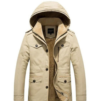 Mens Hooded Military Style Coat - KRE Prime Deals