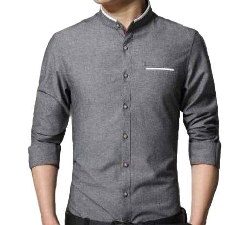 Mens Mandarin Collar Shirt - KRE Prime Deals