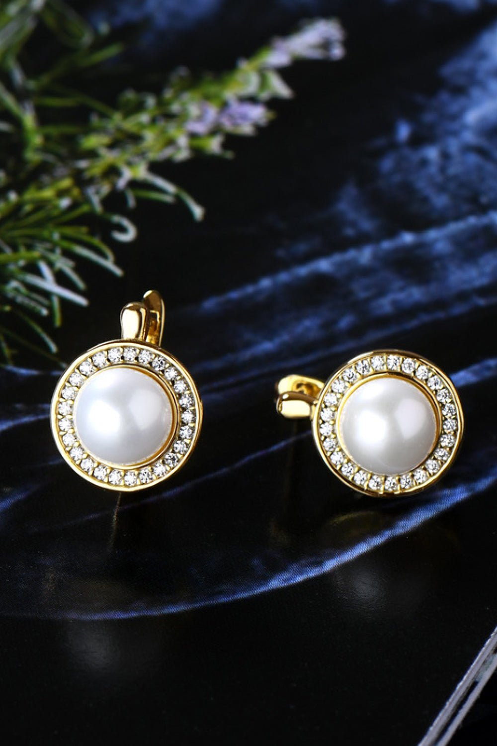 Moissanite Pearl 925 Sterling Silver Earrings - KRE Prime Deals