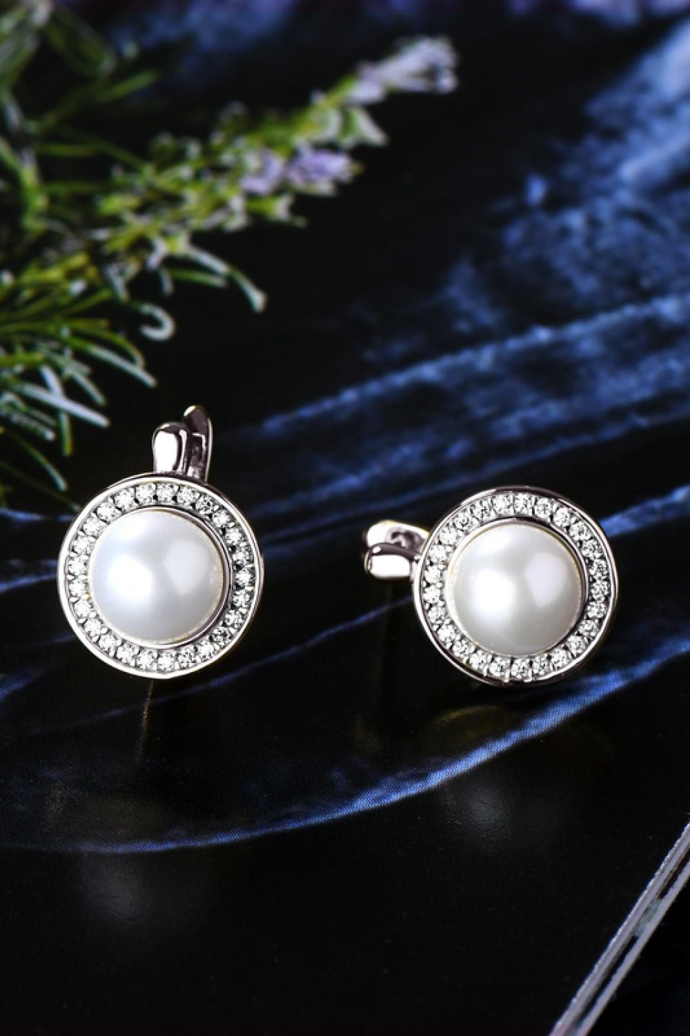 Moissanite Pearl 925 Sterling Silver Earrings - KRE Prime Deals