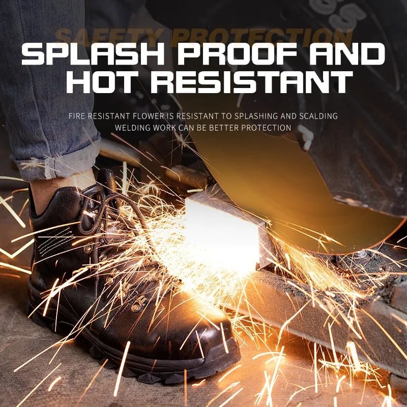 New Men waterproof Work Safety Shoes Anti-puncture Steel Working Sneakers Indestructible Work Shoes Boots Security Shoes - KRE Prime Deals