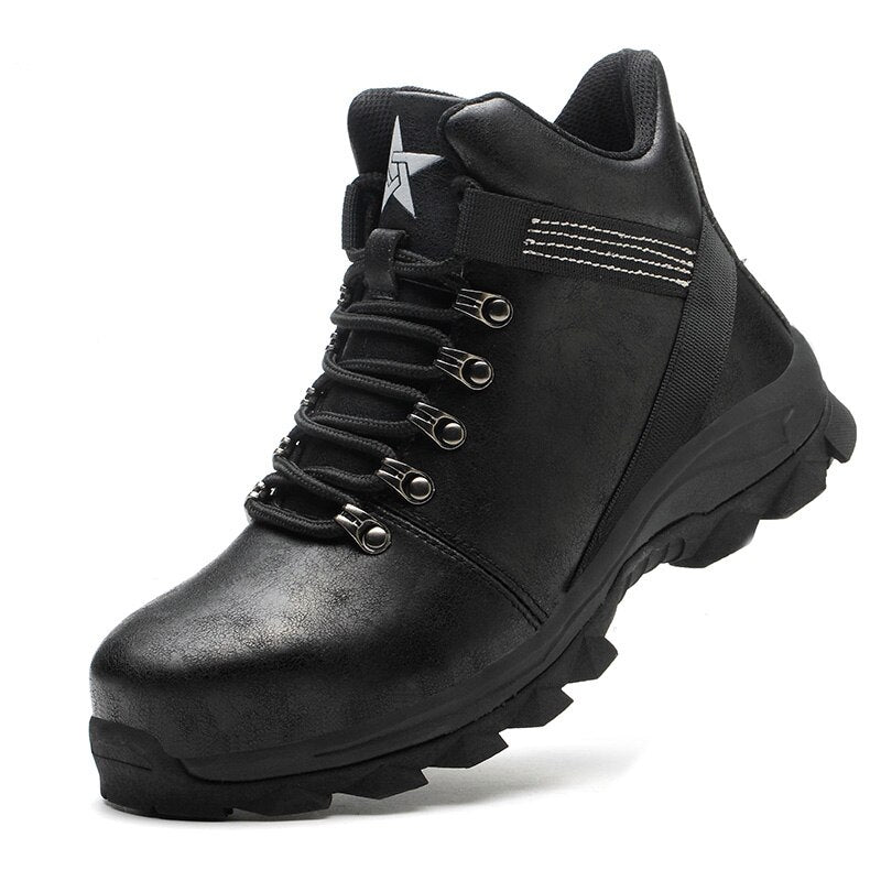 New Men waterproof Work Safety Shoes Anti-puncture Steel Working Sneakers Indestructible Work Shoes Boots Security Shoes - KRE Prime Deals