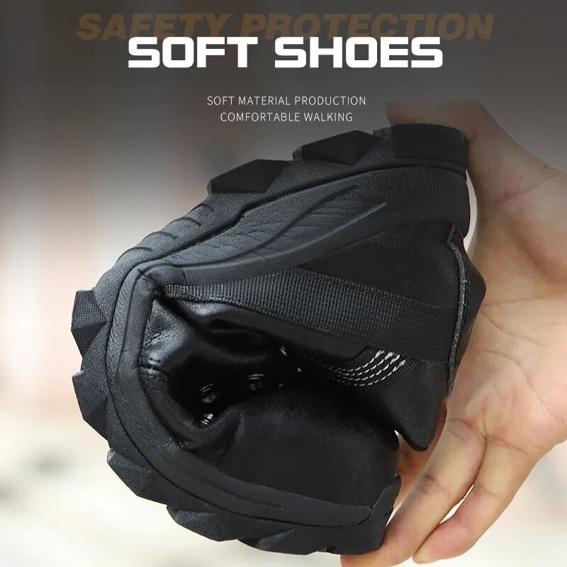 New Men waterproof Work Safety Shoes Anti-puncture Steel Working Sneakers Indestructible Work Shoes Boots Security Shoes - KRE Prime Deals