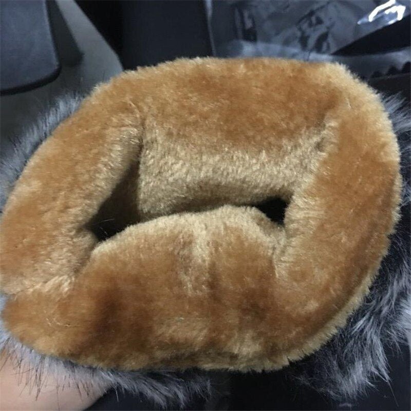 New Winter Women Boots Casual Warm Fur Mid-Calf Boots shoes Women Slip-On Round Toe wedges Snow Boots shoes Muje Plus size 42 - KRE Prime Deals