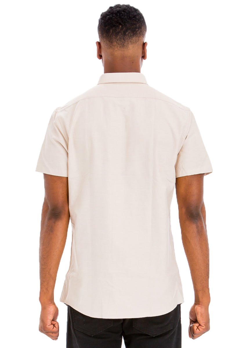 SIGNATURE SHORT SLEEVE BUTTON DOWN SHIRT - KRE Prime Deals