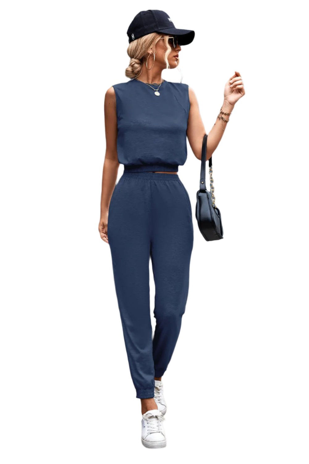 Sleeveless Top and Joggers Set - KRE Prime