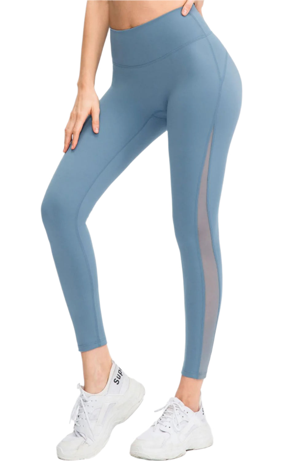 Wide Waistband Slim Fit Long Sports Pants - KRE Prime Deals