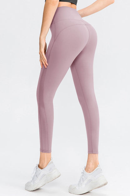 Wide Waistband Slim Fit Long Sports Pants - KRE Prime Deals